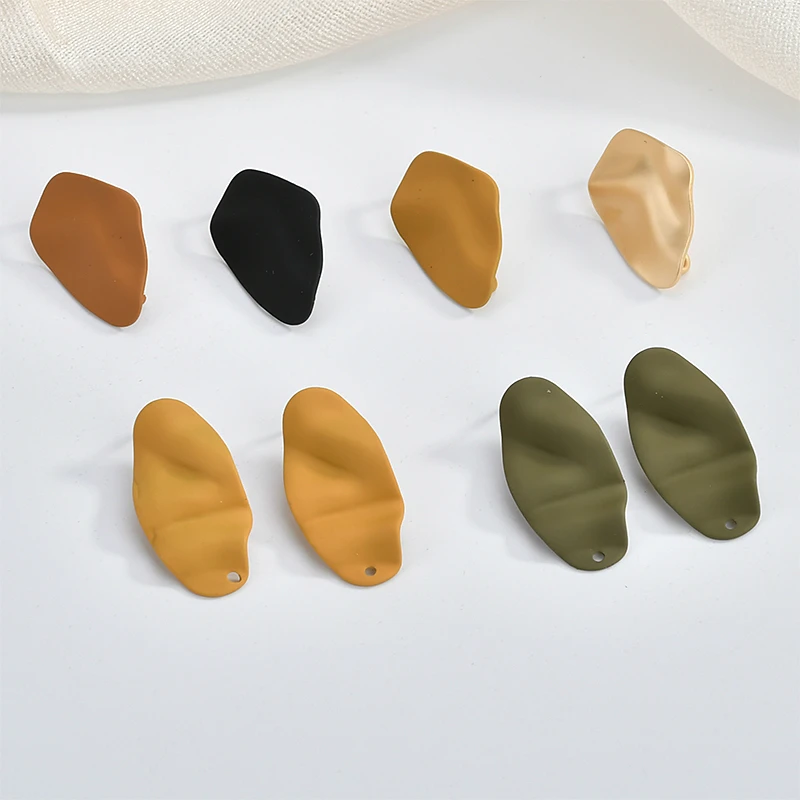 

Simple Euro-American Irregular Irregular Water Drop Spray Paint Ear Nail Diy Ear Jewelry Material Accessories