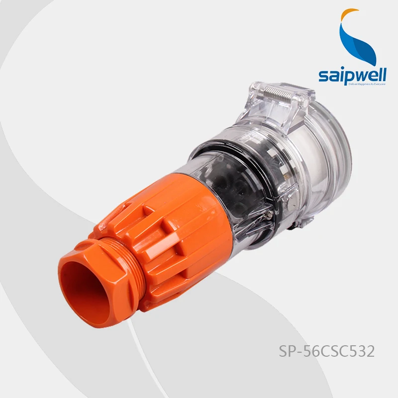 

IP67 500V 32A 5P International Three Phase Extension Coupler / Appliance Connector (SP-56CSC532)