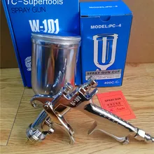 Пистолет-распылитель W-101 пластиковые 400cc чашки воздуха распылительный пистолет ручной пистолет-распылитель, 1,0/1,3/1,5/1,8 мм Япония качество, W101 распылительный Воздушный пистолет-распылитель