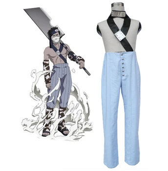 

Naruto Momochi Zabuza Cosplay Costume with Shoes Headwear Full Suit