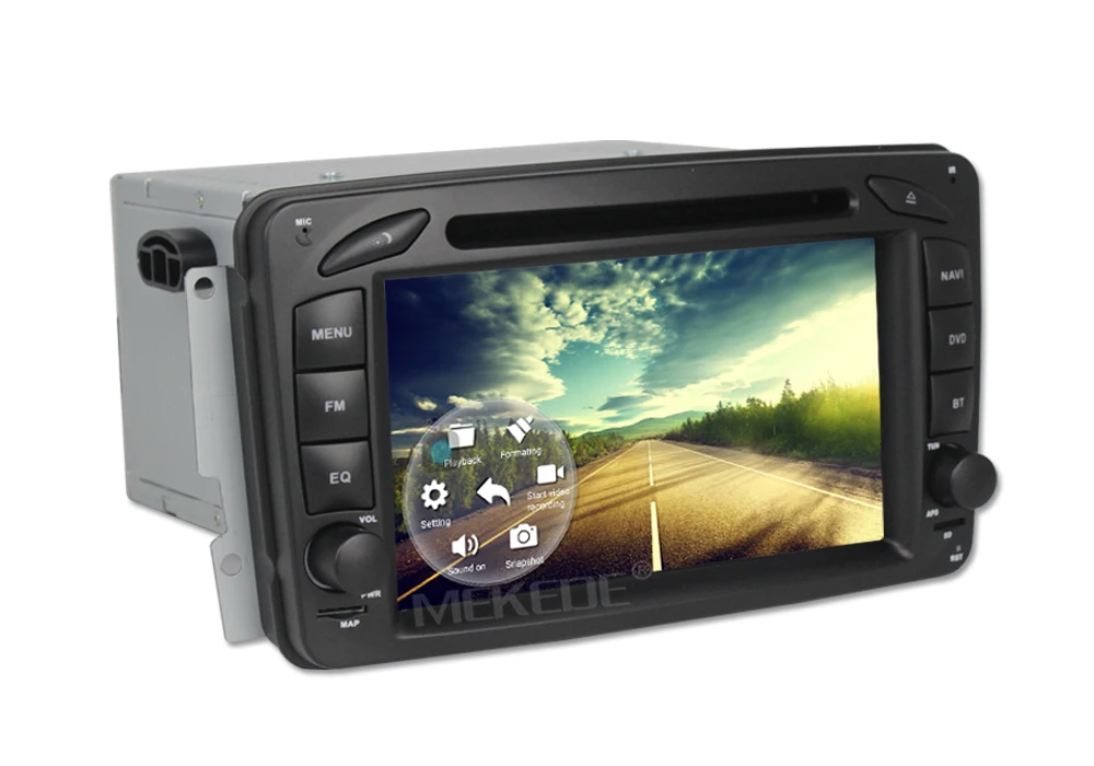 MEKEDE M518 Android7.1 автомобильный магнитофон gps dvd-плеер для Benz W209 W203 W463 Viano W639 Vito поддержка 4G wifi BT