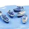 Bateau de pêche Miniature, Yacht, bateau de pêche, féerique, jardin, maison, maisons, Mini artisanat, Micro aménagement paysager, accessoires de bricolage ► Photo 3/4