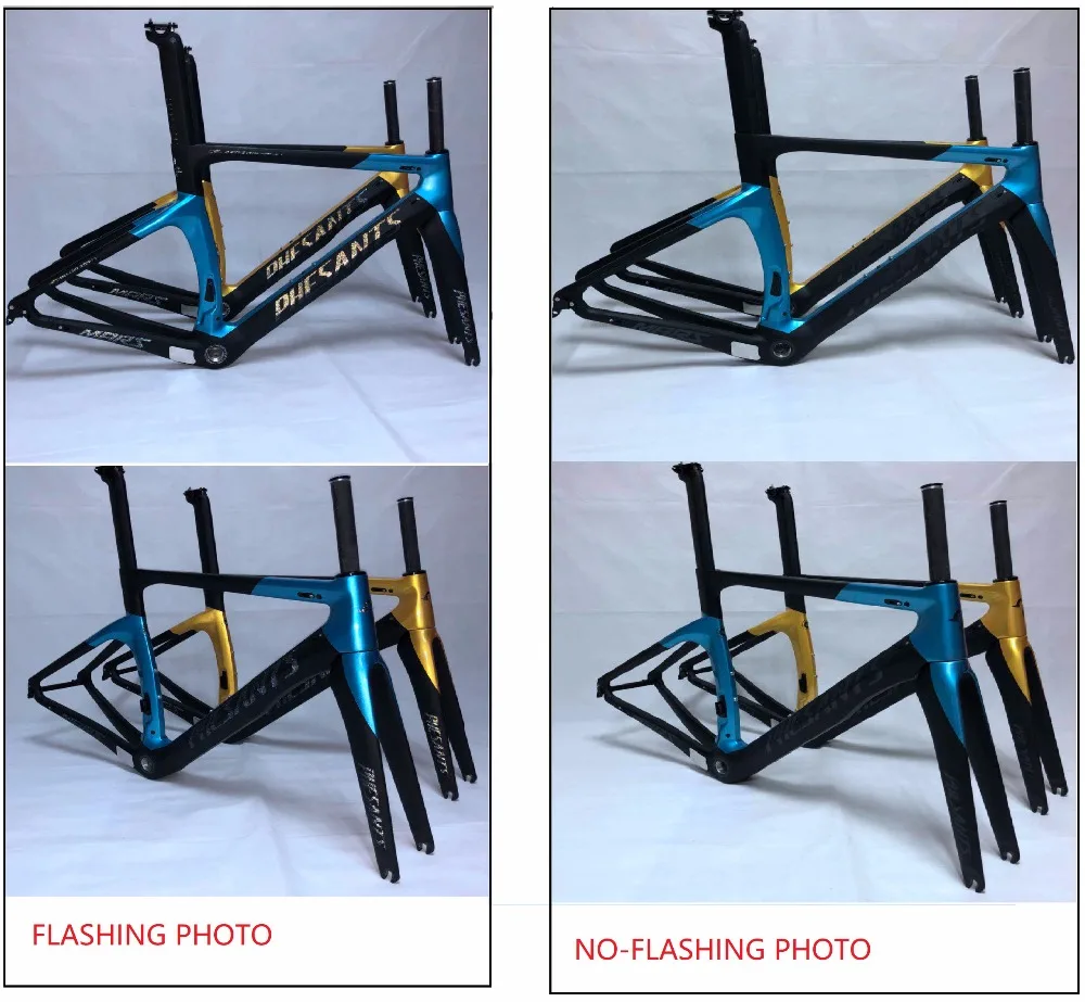 Perfect free shipping carbon road bike frame road cycling bicycle frameset oem brand frame clearance frame fork seatpost carbon frame 1