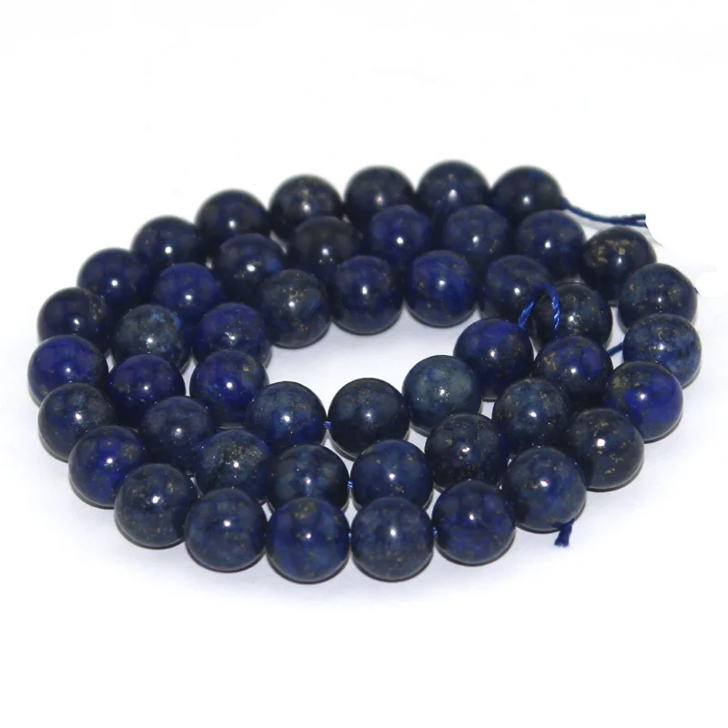 Free shipping Select by Size 4 6 8 10 12mm Wholesale Lot Natural Stone Round Lapis Lazuli Beads Loose Craft Jewelry DIY | Украшения и