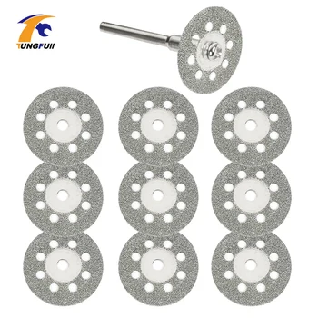 

Tungfull 5x 22mm Dremel Accessories Diamond Discs Metalworking Circular Saw Cutting Disc For Engraver Electric Mini Drill