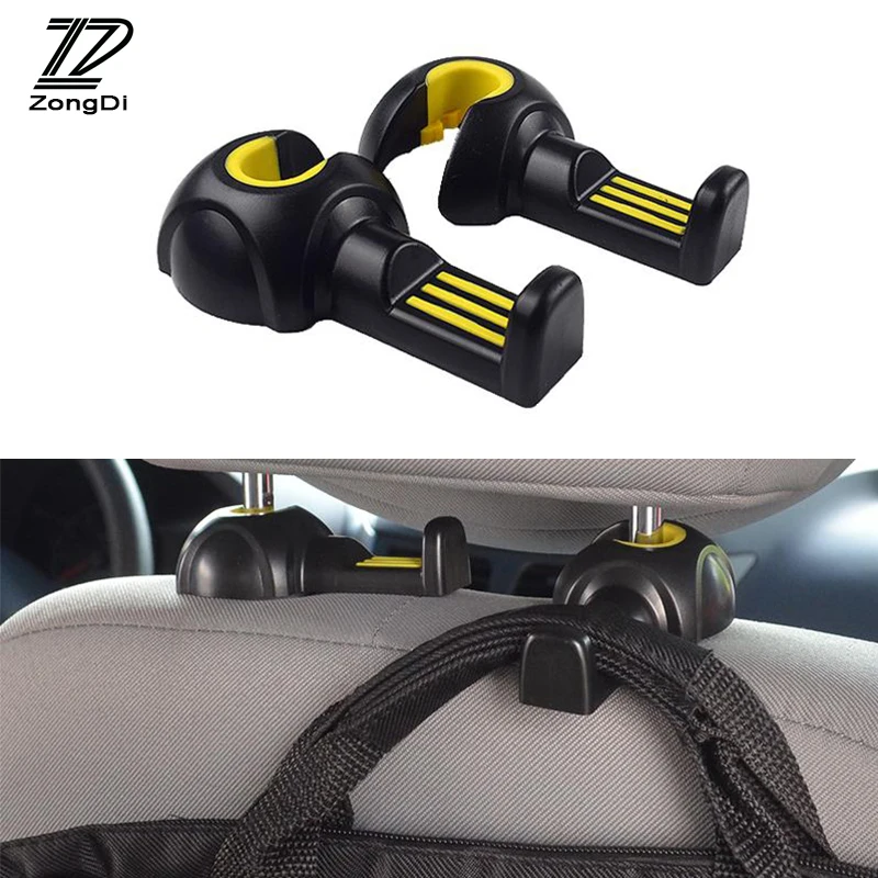 Zd 2pcs Car Fastener Clip Seat Headrest Hanger Holder Hooks For For