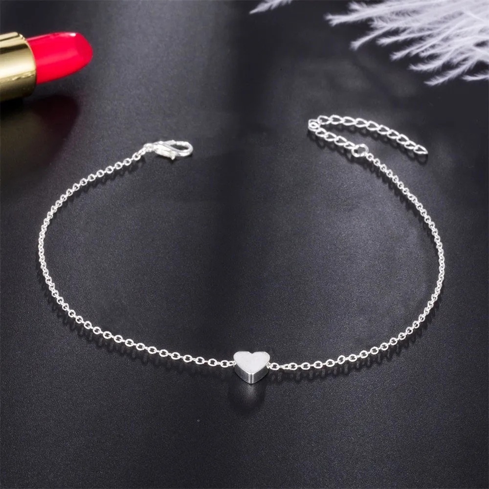 Bracelet Jewelry Heart Bracelets Bangles For Women Minimalist Metal