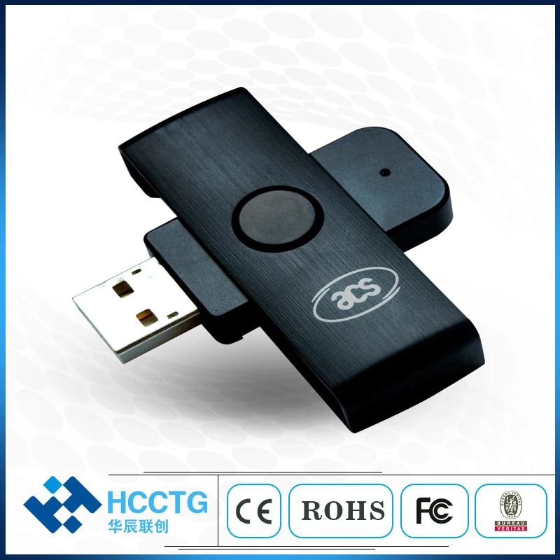 ACR38U-N1 считыватель смарт-карт портативный USB 2,0 полный скорость считыватель чипов IC карт считыватель кредитных карт