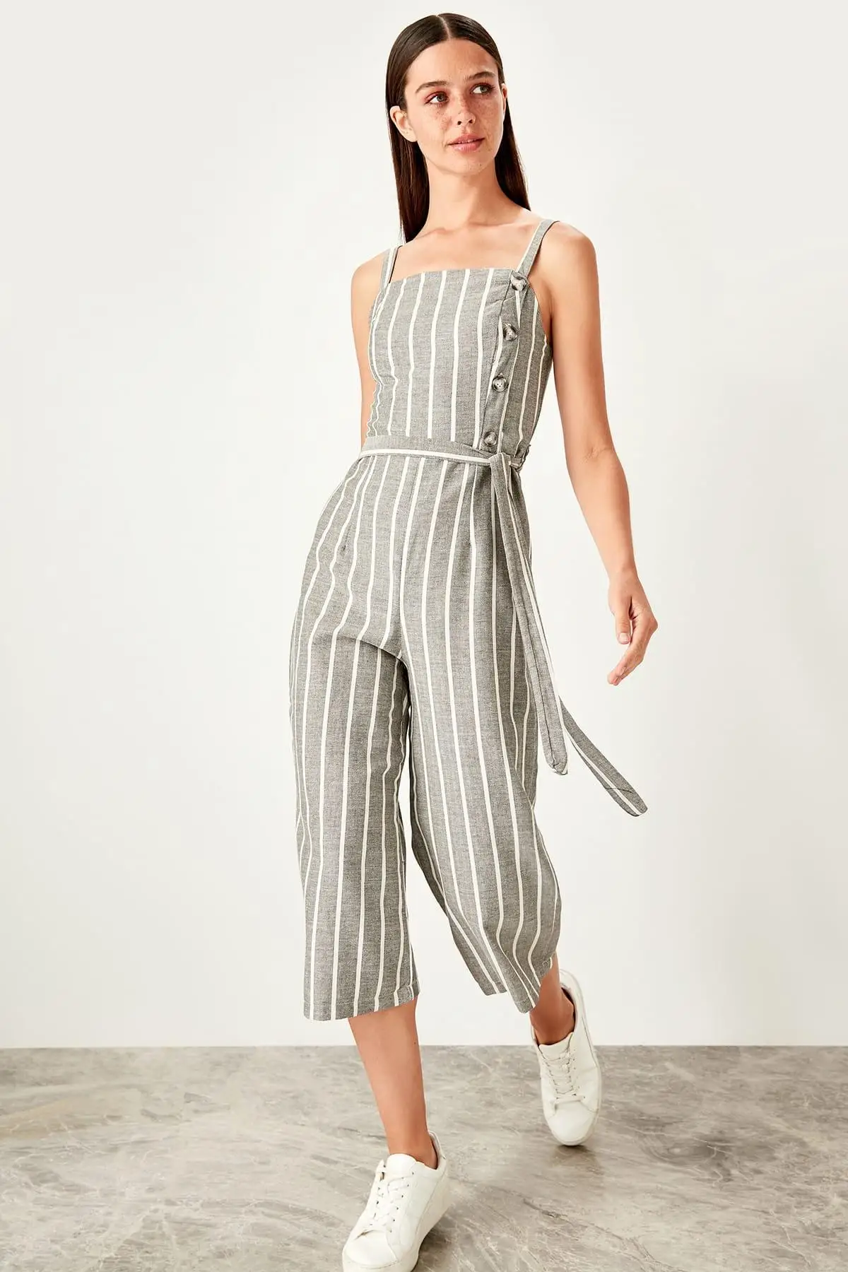 tu striped jumpsuit
