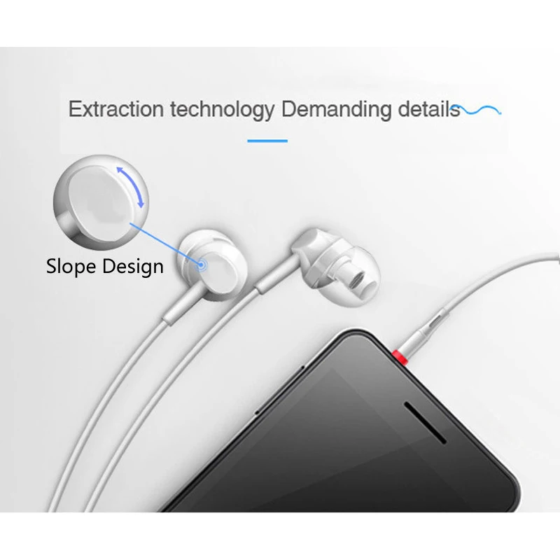 Портативные стереонаушники M & J с микрофоном 120 см|bass earphones|earphones for iphonefor iphone 5 |