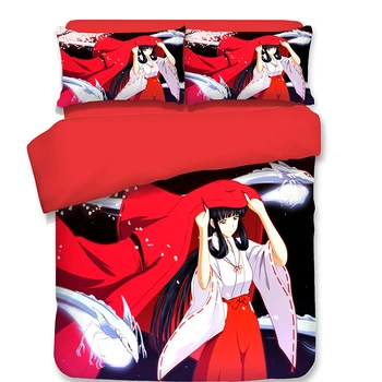

Japanese Style anime Inuyasha bedding sets pillow cases or Duvet Cover quilt cover bedding bag home textile luxury bedclothes