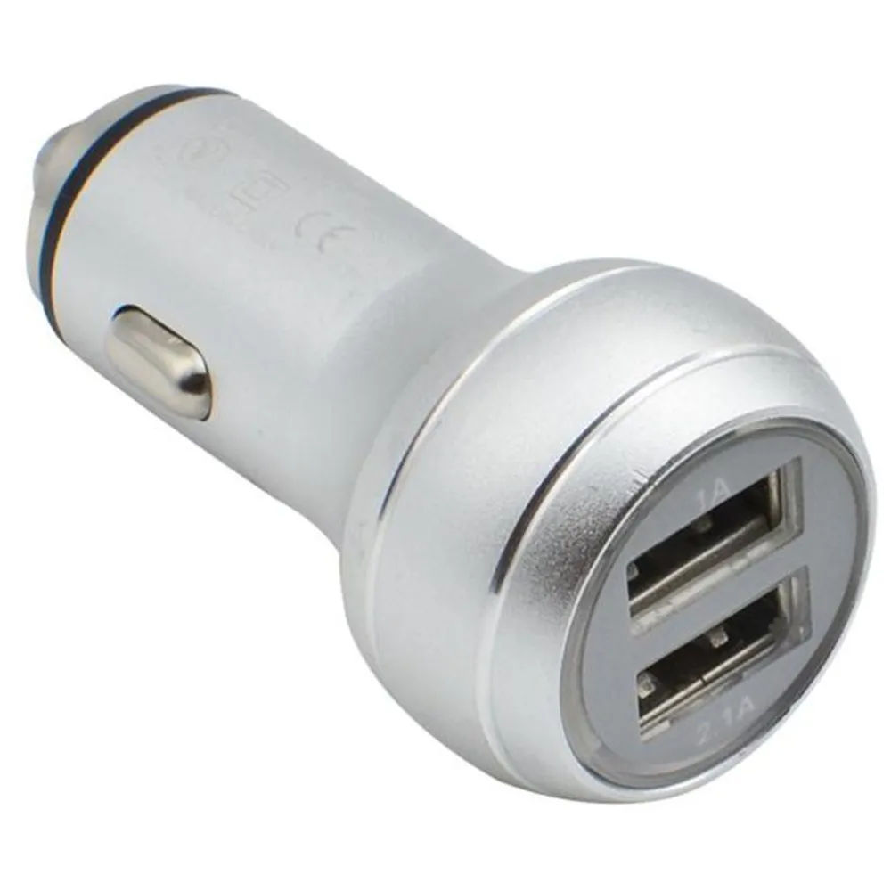 car usb charger socket outlet with dual usb auto led
