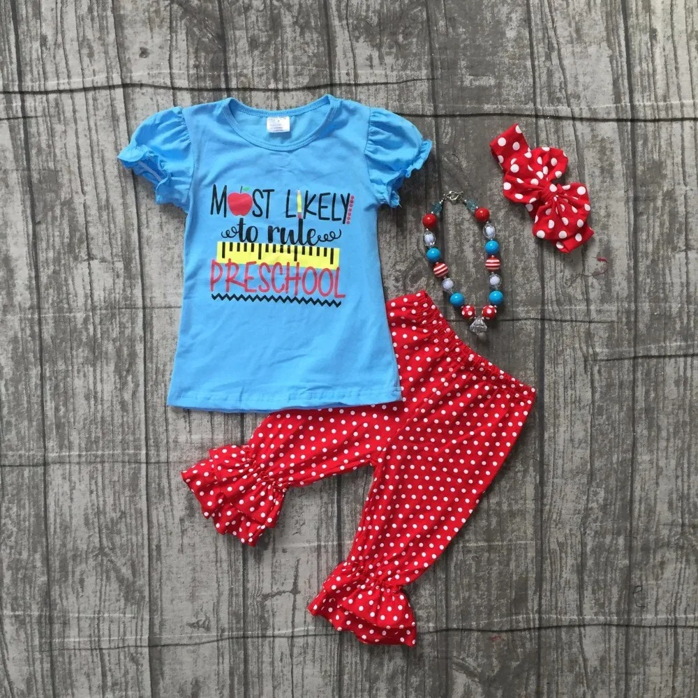 back to school outfit girls clothes most likely to rule preschool kids