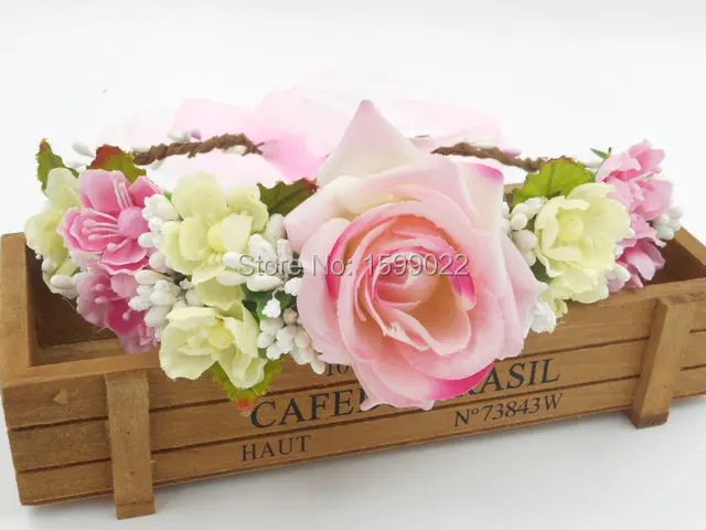 Bridal Floral Halo Headband Dress Up Vintage Hair Accessories