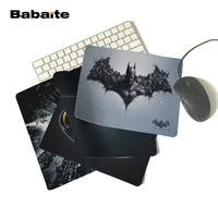 Babaite Comics супергерой Бэтмен Аркхэм черный логотип мышь под заказ Pad модная крутая, для ноутбука компьютер силиконовый коврик для мышки игры - изображение