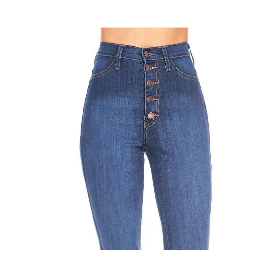 2018 Новые весенние и осенние модные повседневные джинсы женские узкие брюки джинсы с высокой талией пикантная тонкая эластичная