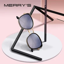 MERRYS дизайнерские женские Модные поляризованные солнцезащитные очки кошачий глаз, женские роскошные брендовые трендовые солнцезащитные очки с защитой от уф400 лучей S6206