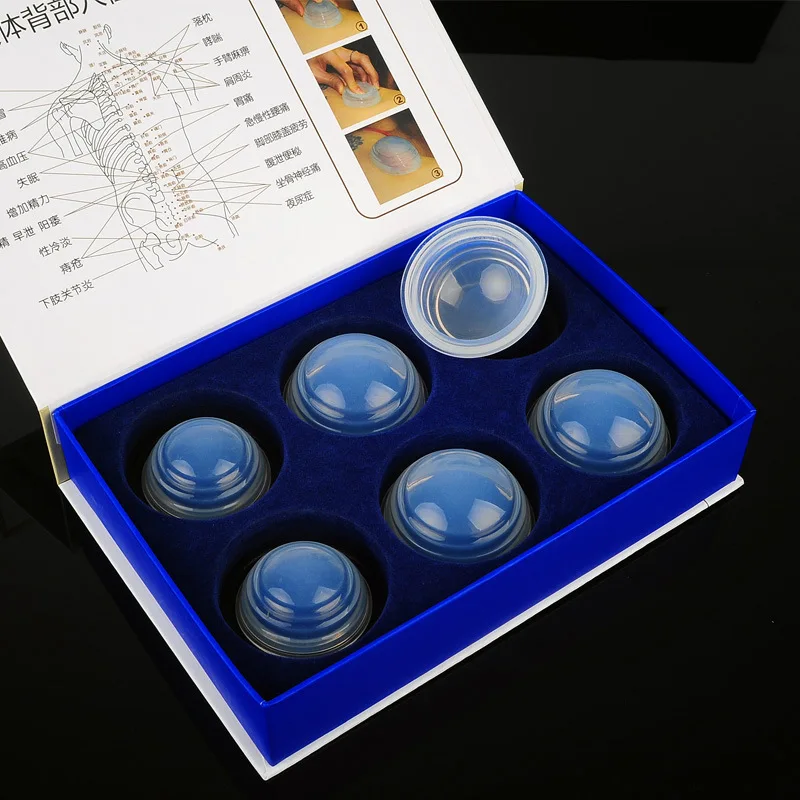 6 cans of household silicone vacuum cupping set absorbent slimming body
