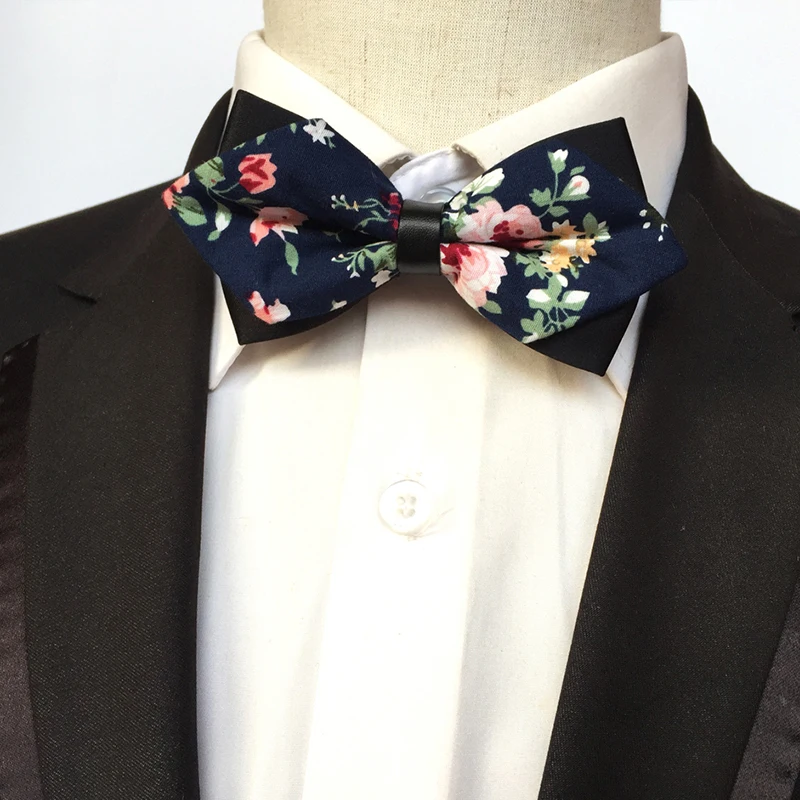 floral bow tie wedding