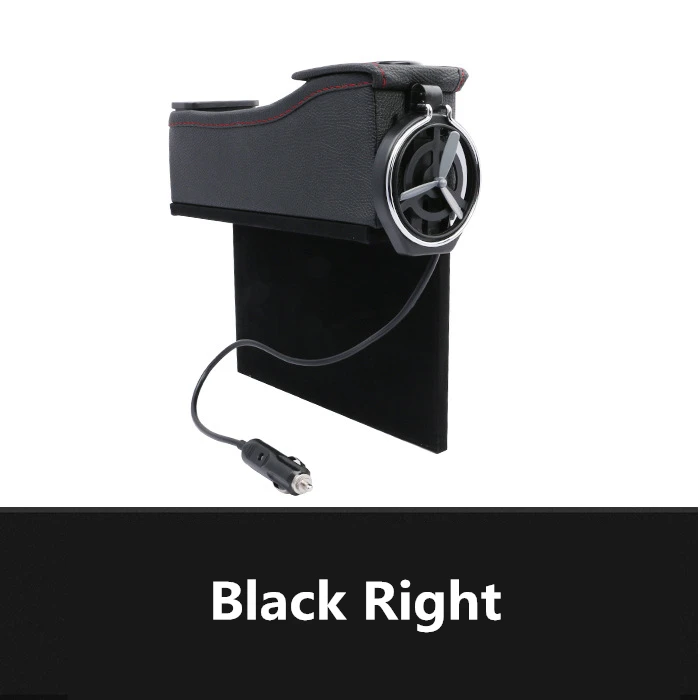 Автомобиль USB платной хранения Организатор Box кожаная сумка правой стороны сиденья Gap автомобиль многофункциональный папка чашки держатель для напитков держатель