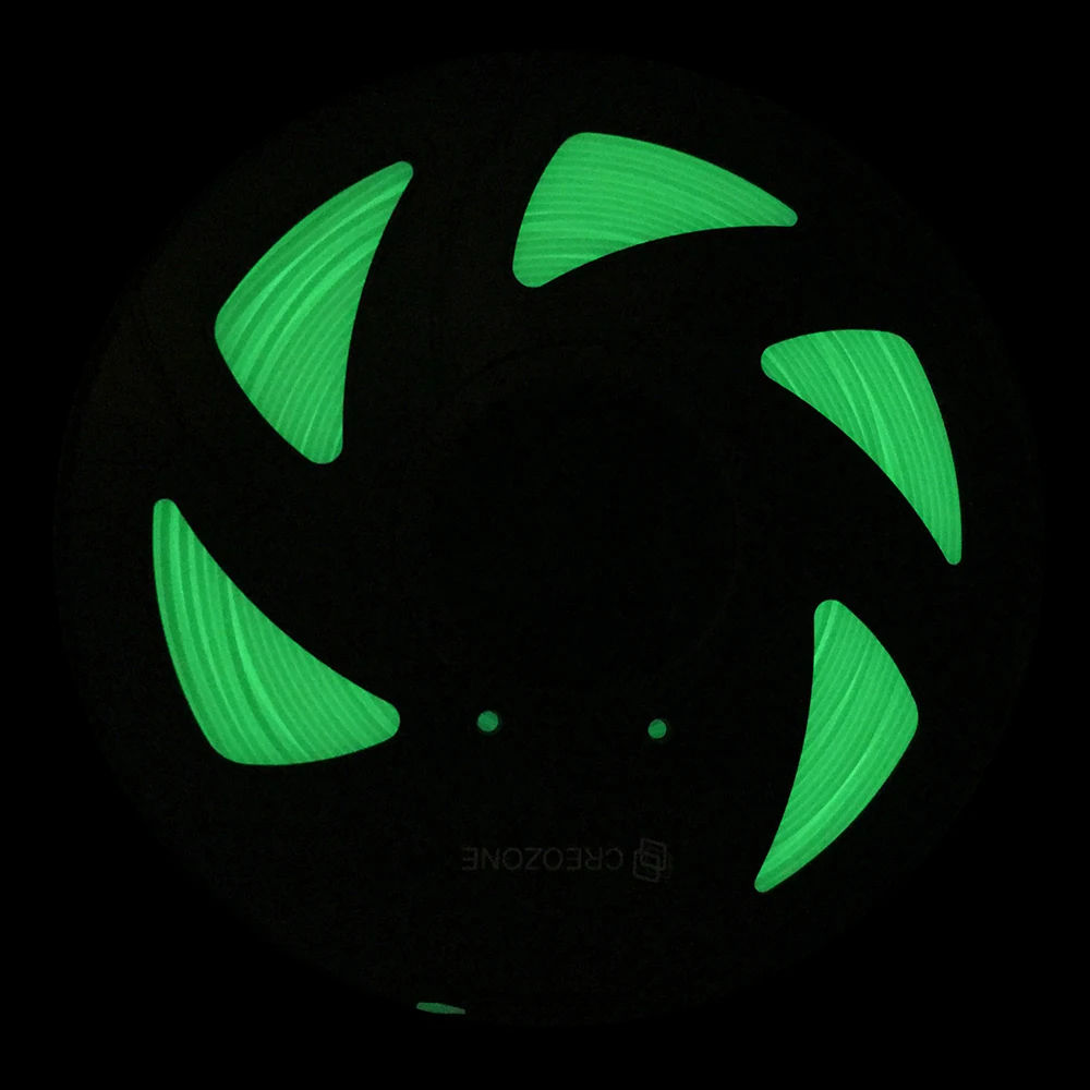 

CREOZONE 3D Filament Glow Plus in the Dark Series PLA Plastic Filament for 3D Printer Prusa i3 RagRap Green Color 1.75 1KG Spool
