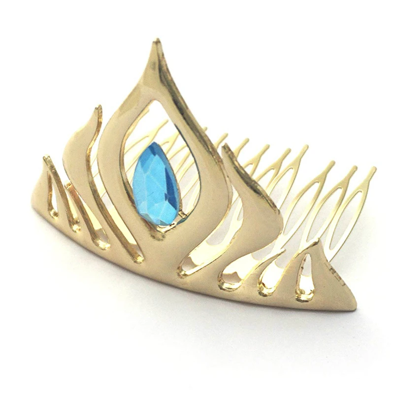 Disney Frozen Elsa Tiara Coronation Crown Gold Metal Frozen Princess Anna Elsa Head Crown for Baby Girls Gift Toys
