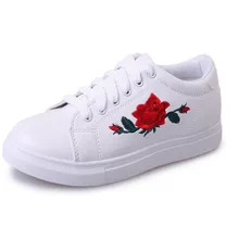 Женская парусиновая обувь; модная обувь с вышивкой; женская спортивная обувь на шнуровке; повседневная обувь на плоской подошве; женские кроссовки; SS66