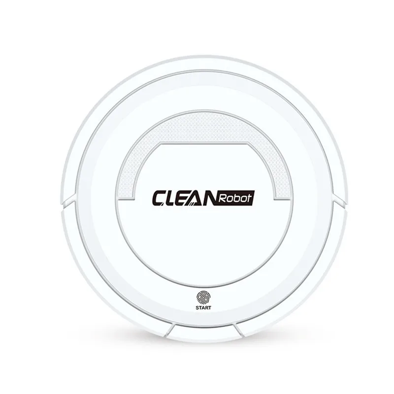 Hot Sale Smart Robot Vacuum Cleaner Touch Control Small Cleaning Robot USB Rechargeable Home Cleaning Machine - Цвет: Белый