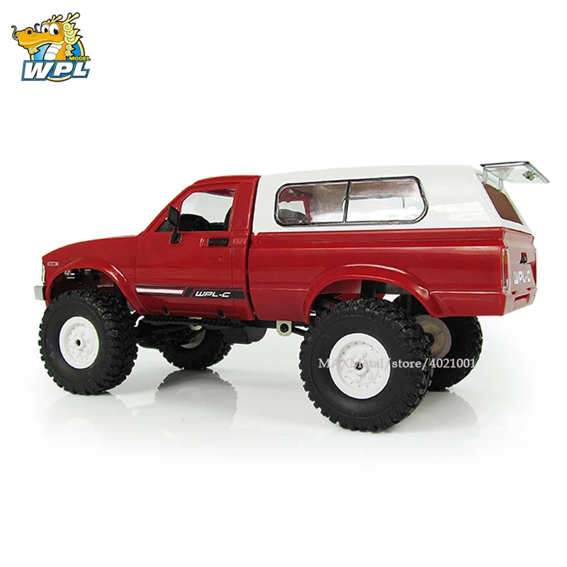 WPL C24 Radio Controlled Cars Off-Road RC Car 1:16 RC Crawler Military Truck Electric Car Machine Truck 4WD Battery Power Car