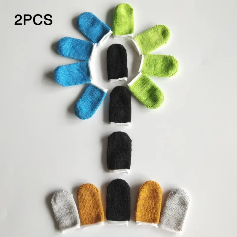 

1 Pair Sensitive Finger Sleeve For Game Controller Solid Anti Static Non Slip Conductive Fiber Ultra Thin Mini Accessories
