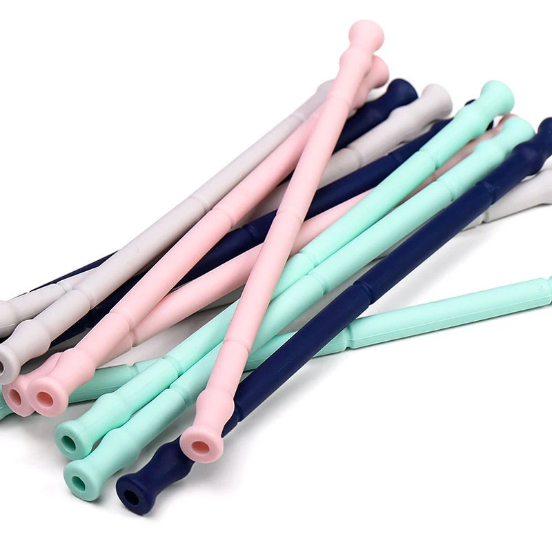 

Silicone Straw bpa Free High Quality 100pcs/lot Reusable Silicone Drinking Straws for Coffee Drinks Bar Party