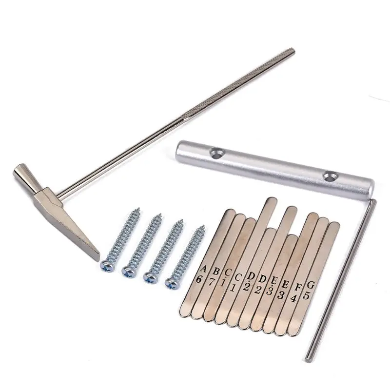 

1set Parts 10 Steel Key For African Kalimba Mbira Thumb Piano 10 Tone