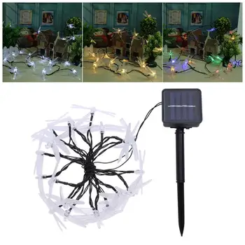 

Solar lights 20LED roses outdoor decorative garland lights Christmas lights string garden Holiday decoration LED fairy lamp