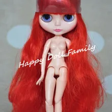 Кукла Blyth, Обнаженная кукла Blyth с Соединенным телом, огненные красные волосы, DG53