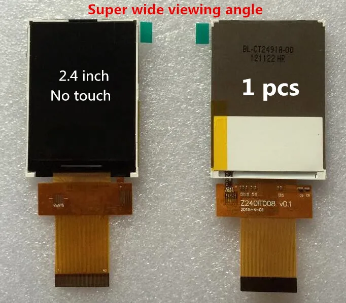 2,4/2,8/3,2/3,5 дюймов TFT ЖК-дисплей дисплей экран Сенсорная панель 40 контактный разъем MCU I8080 8/16BIT SPI 3/4 провод разъем PCB ips full view - Цвет: 2.4 NO Touch