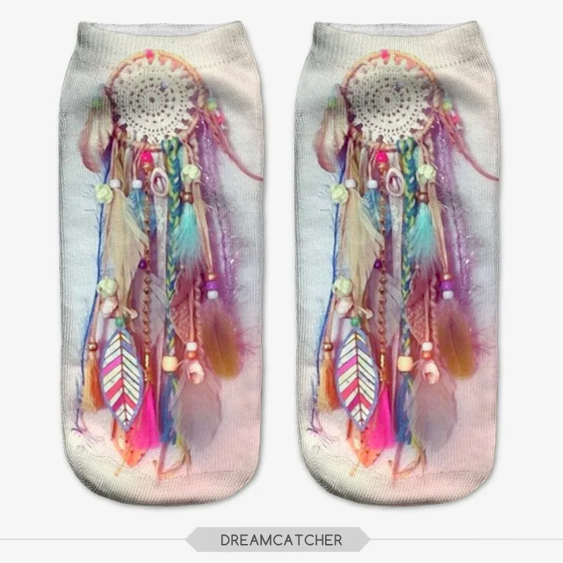ZHBSLWT унисекс короткие носки несколько цветов Harajuku 3D рисунок женские Calcetines