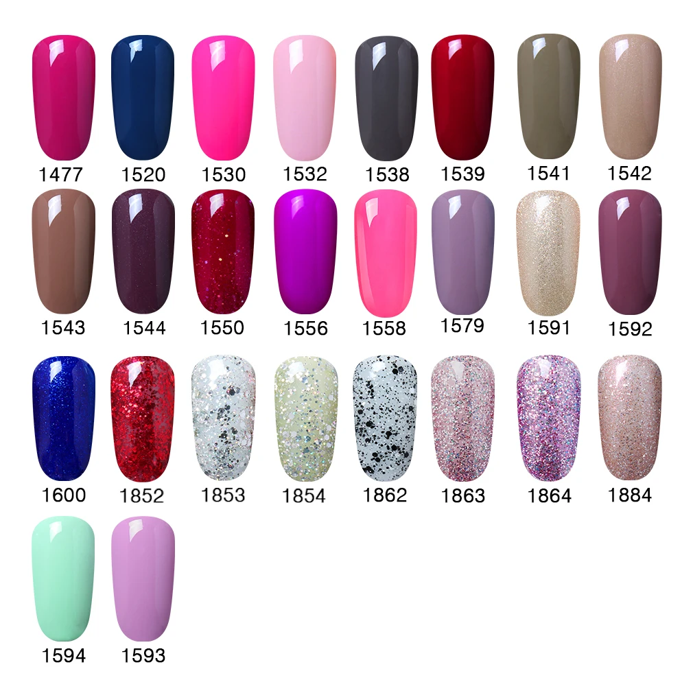 Elite99 Soak Off 10ml Pure Color UV Gel Nail Polish Vernis Semi Permanent Nail UV Polish Hybrid Varnish Nail Art Manicure Nails