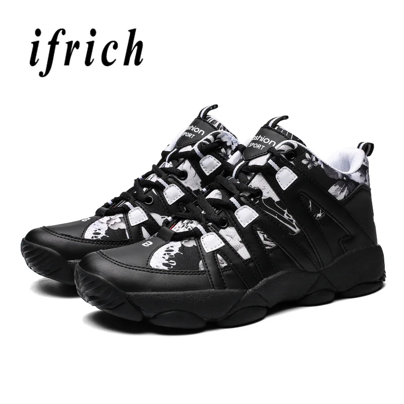 

Couples Running Shoes Autumn Winter Mens Tracking Shoes High Top Walking Women Sneakers White Black Athletic Shoes Unisex