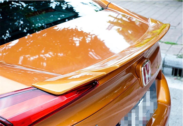 Для 17 Civic спойлер Yefor ABS Материал заднее крыло автомобиля праймер цвет задний спойлер для Honda Civic спойлер