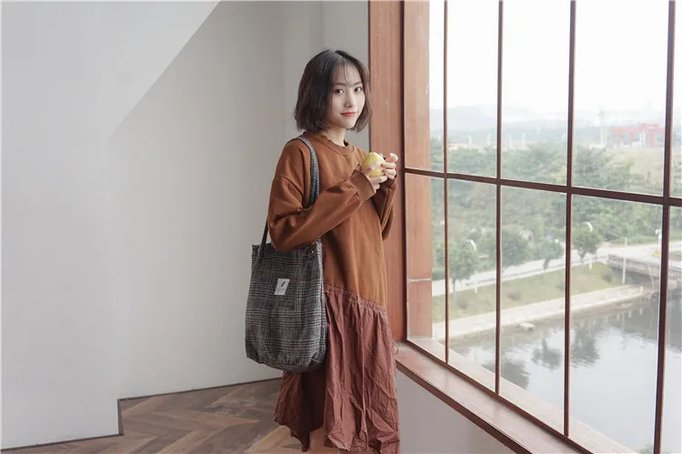 women bags shopping bag plaid women's handbag (23)