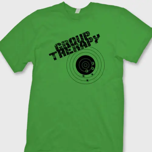 GROUP THERAPY Funny Target Shooting T shirt men Gun Rights AR15 design