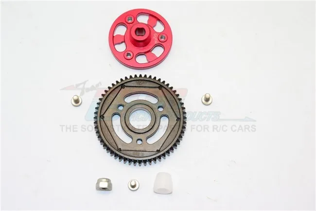 1/10 осевой SCX10 II 90046 сплав SPUR GEAR адаптер + стальная шестерня 56 T 1 комплект