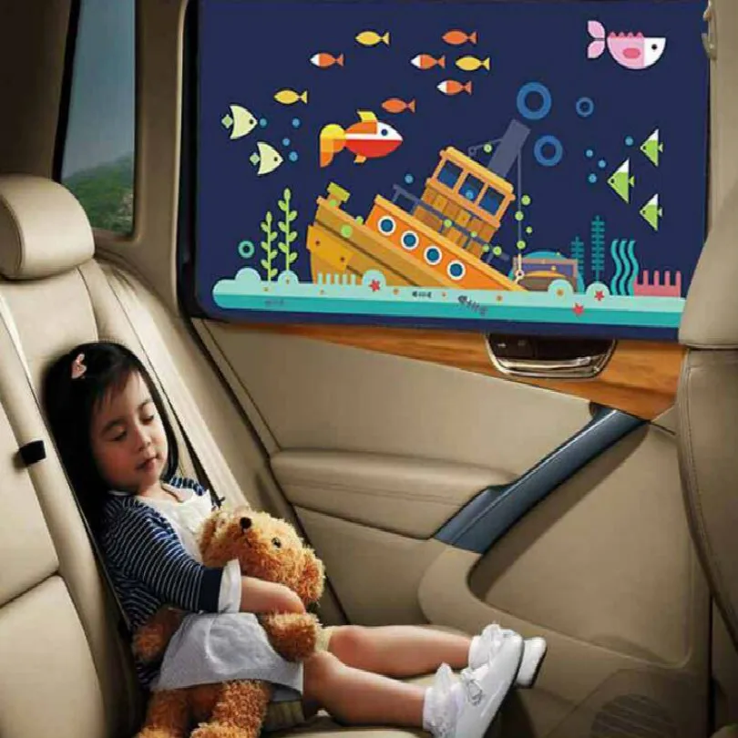 Auto Car Sun Shade Cover Cortina Artoon Proof Side Window Sunshade Cover