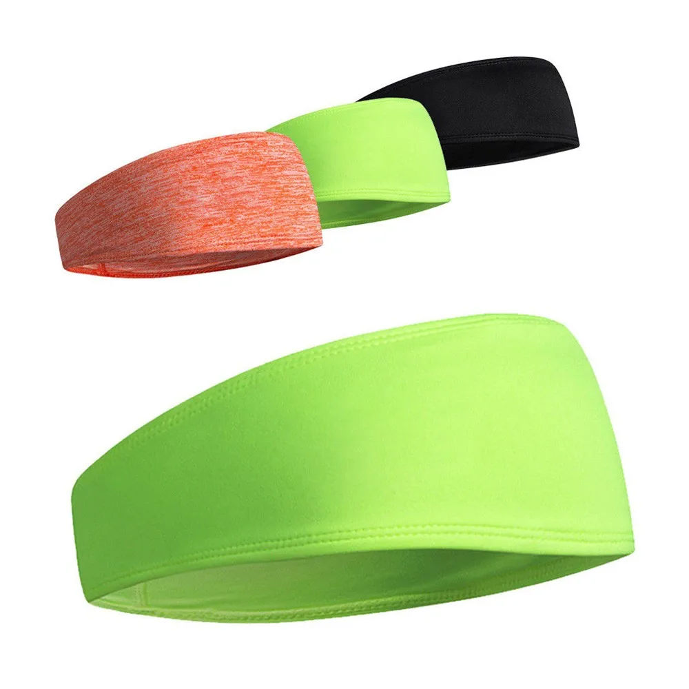 Solid color sweatband head sports yoga headband Hair Head Band Sweatband Headband Stretch Mens Wrap Elastic Sports Men Thin Gym