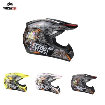 

Motorcycle Full Face Helmet Motocross Off Road Helmet Dirt bike Downhill MTB Racing Helmet Motorbike ABS Material Moto Helmet