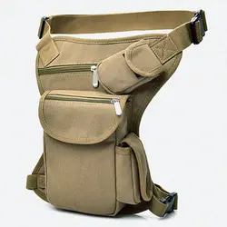 Для мужчин Для женщин падение ноги сумка холст мульти-карман Велоспорт талии сумка Спорт на открытом воздухе Повседневное сумки новый