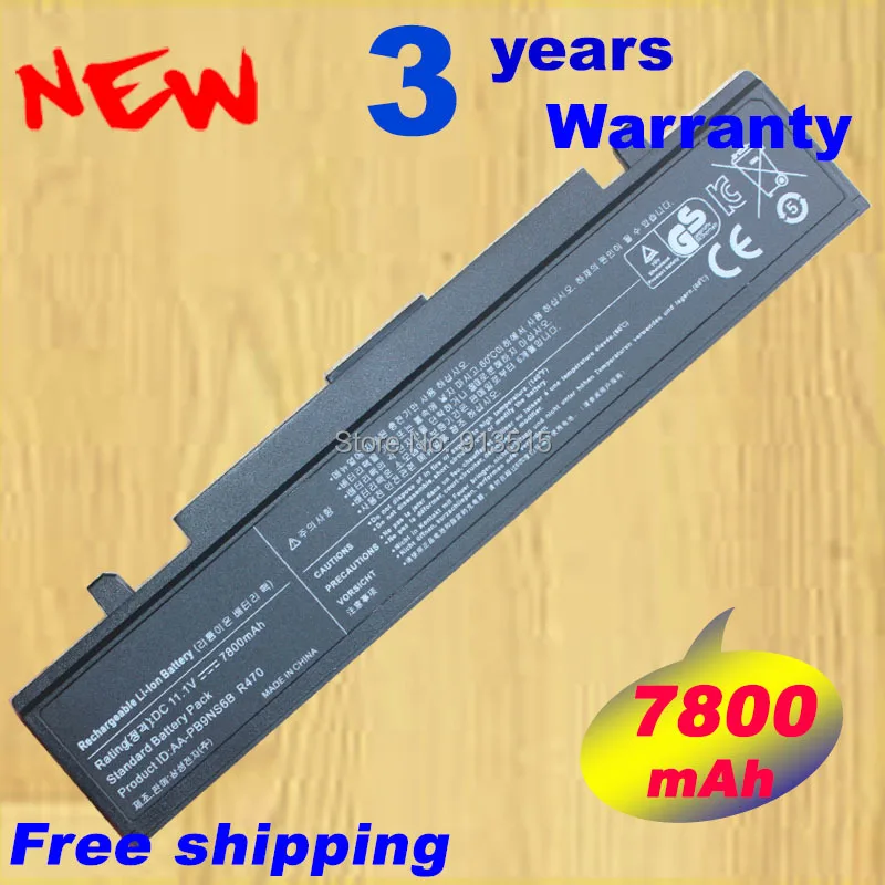 

7800mAh Battery for Samsung NP-R428 NP-R540 R429 R440 R460 R470H R525 R530 RV520