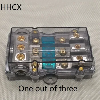 

1 pcs One out of three Car stereo safe seat 32VDC 60A 80A 100A car fuse holder