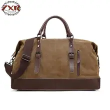 Новая мужская дорожная сумка в европейском и американском стиле, ретро Холщовая Сумка, модная Дорожная сумка на молнии, переносная спортивная сумка на выходные