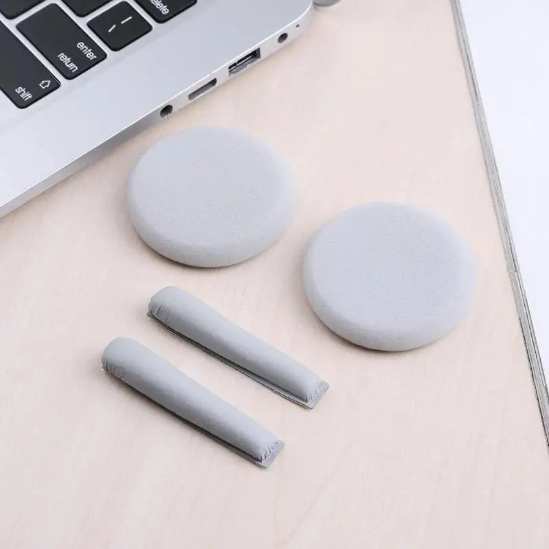 1 Pair Replacement Earpads With Headband Cushions Black/White For Sennheiser PX100 PX200 PX80 Headphones Headsets High Quality